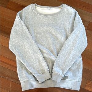 Breastfeeding Gray Crew Neck Sweater